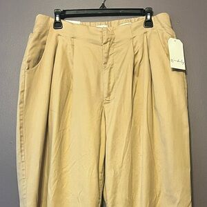 Wonderly women’s high rise wide leg Tan Pants